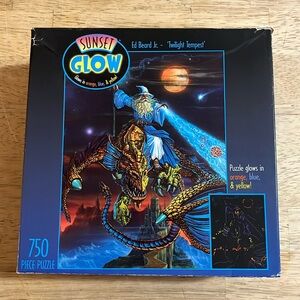 Sunset Glow 750 Piece Puzzle Twilight Tempest Glow In The Dark